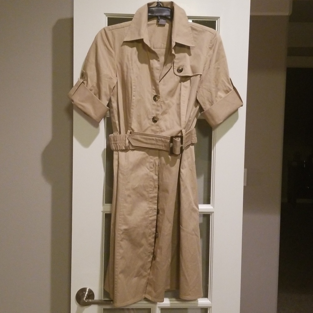 Ann Taylor khaki dress